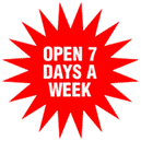 Image result for open 7 days a week